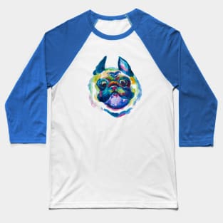 Pug crazy curiosity Baseball T-Shirt